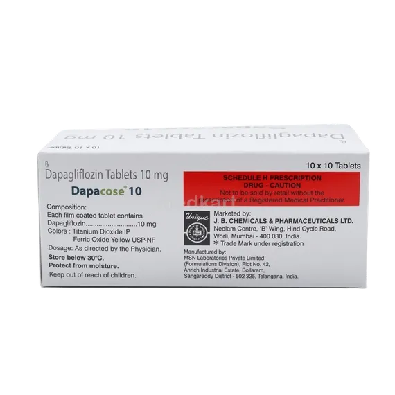 dapacose 10mg tablet 10's